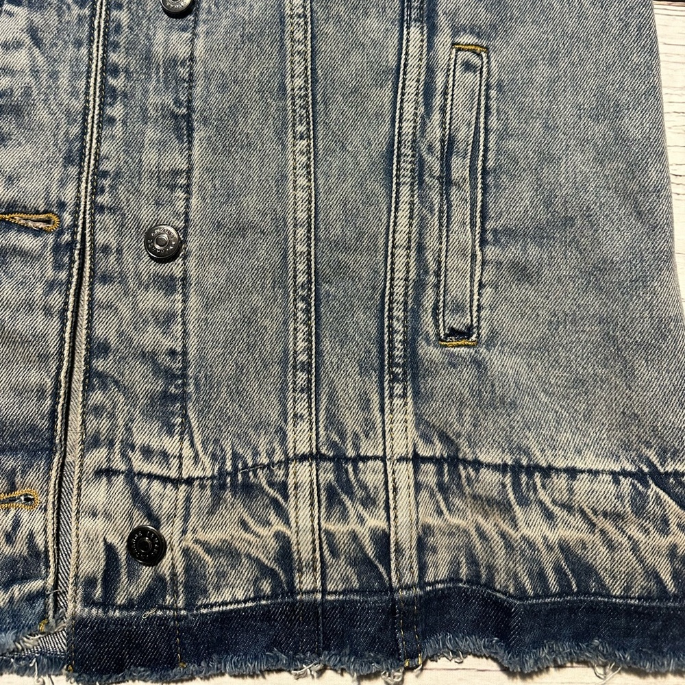 Armani Oversized Denim Sleeveless Jacket - Picture 4 of 13